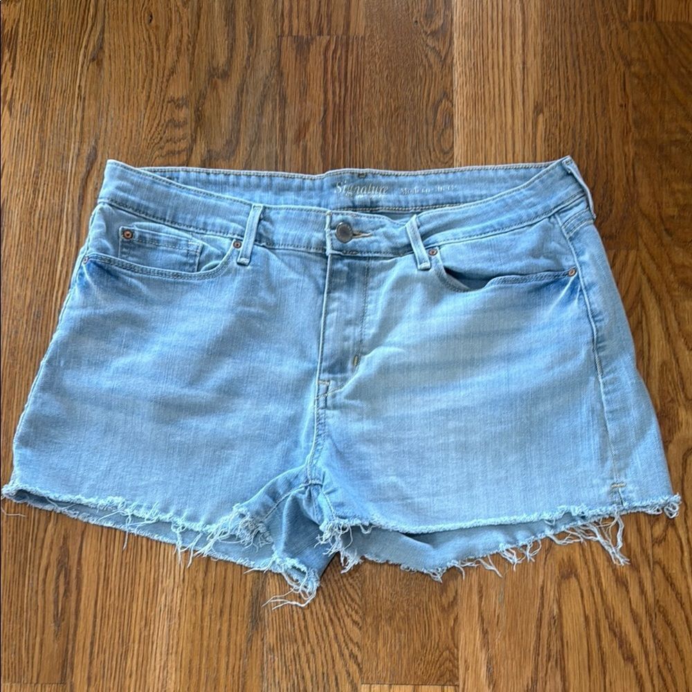 Signature by Levi Strauss Sky Blue Denim Shorts